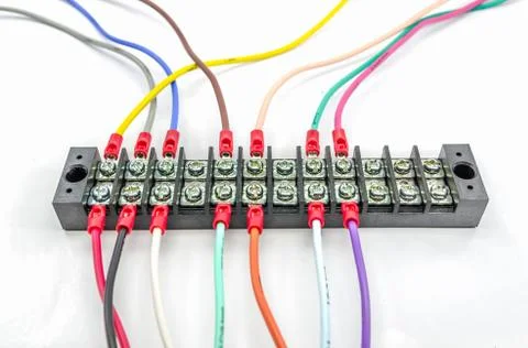 Wire connector terminal. Foto stock