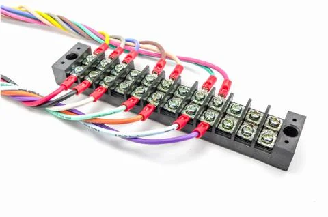 Wire connector terminal. Stock Photos
