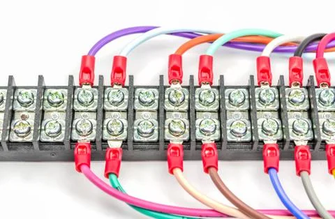 Wire connector terminal. Stock Photos