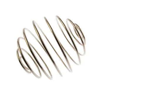 Wire curled ball equatorial view Stock Photos