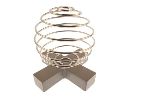 Wire curled on a crosses Stock Photos