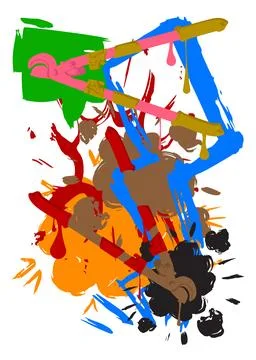 Wire cutter graffiti. Abstract modern street art decoration performed in ur.. Illustrazione stock