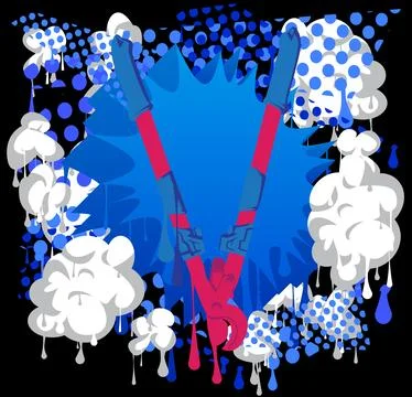 Wire cutter graffiti. Abstract modern street art decoration performed in ur.. Illustrazione stock
