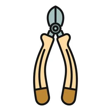 Wire cutter or nipper cutting tool illustration Stock Illustration