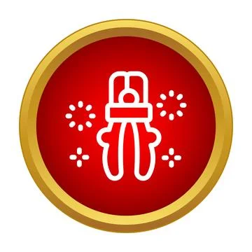 Wire cutters working tool icon representing electricity Stock Illustration