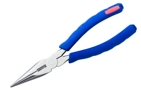 Wire cutting and flat-nose pliers Stock Photos