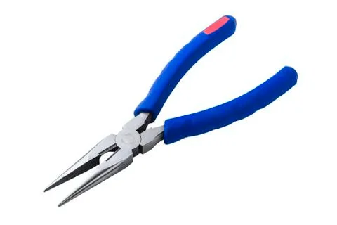 Wire cutting and flat-nose pliers Stock Photos