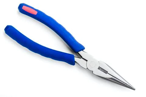 Wire cutting and flat-nose pliers Stock Photos