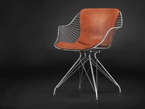 Wire dining chair 3D Model
