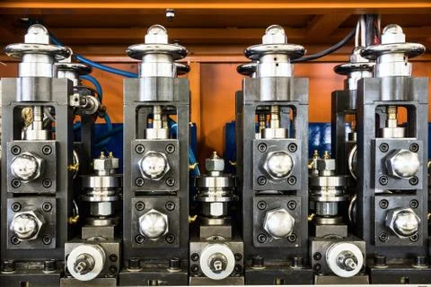 Wire drawing equipment. Stock Photos