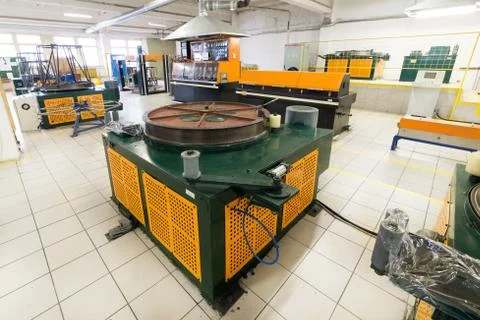 Wire drawing shop. Stock Photos