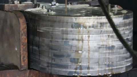 Wire EDM Machining Process Stock Footage 84311429