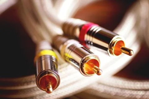 Wire for electronics tulip Stock Photos