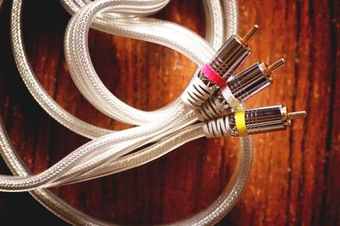 Wire for electronics tulip Stock Photos