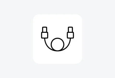 Wire extension fully editable vector icon Stock Illustration
