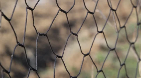 Wire fence. Blurry background. Stock-Footage 35423711