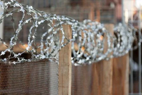Wire fence Stock Photos