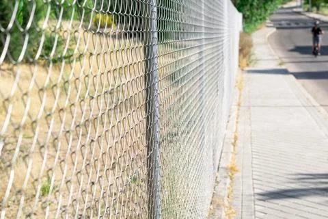Wire fence. Stock Photos