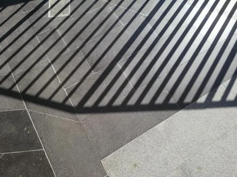 Wire fence shadow . Stock Photos