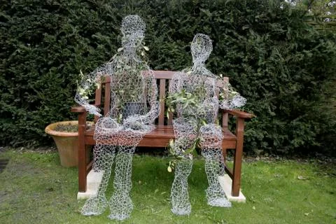 WIRE FIGURES Stock Photos