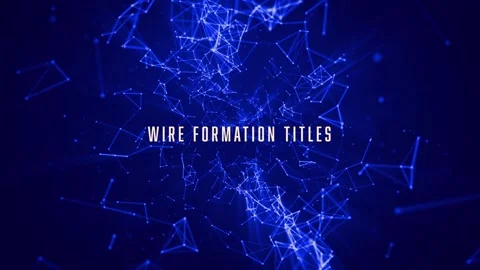 Wire Formation Data Titles After Effects stock