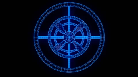 Wire Frame Space Station Flyby. Stock Footage 42560207