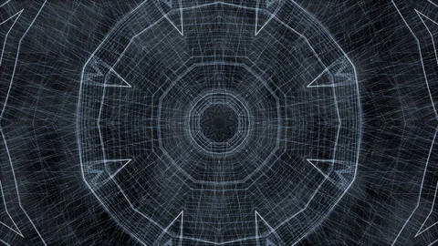 Wire frame surface background abstract floating on dark background. Video stock 93053428