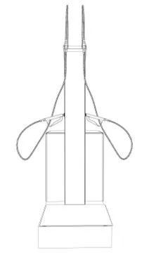 Wire-frame vector Oil and Gas station equipment Illustrazione stock