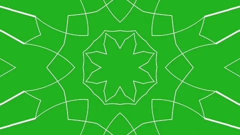 Wire frames extraction from the center like a flower on green screen Vídeos de archivo 314120926