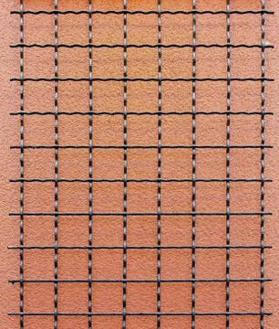 Wire grid stucco wall vertical Stock Photos