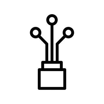 Wire icon template Stock Illustration