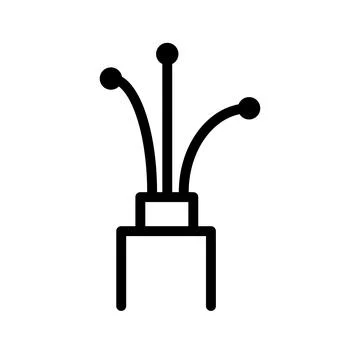 Wire icon template Stock Illustration