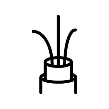 Wire icon template Stock Illustration