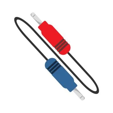 Wire Jack Cable Vector Illustration Graphic Stock Illustration