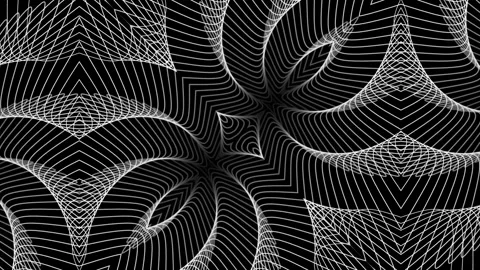 Wire kaleidoscope 3 Video stock 151563383