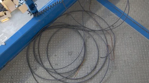 Wire On A Lift Stock Footage 123947754