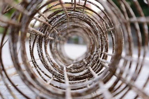 A wire that looks like a rusty Stock Photos