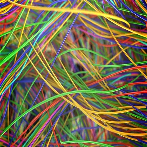 Wire madness loop Video stock 69419006