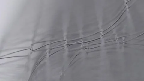 Wire mesh 3 Video stock 317897293