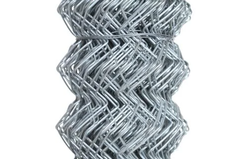 Wire mesh , isolated on white background Stock Photos