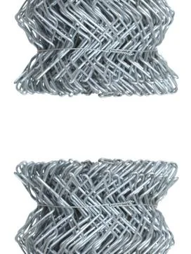 Wire mesh , isolated on white background 写真素材