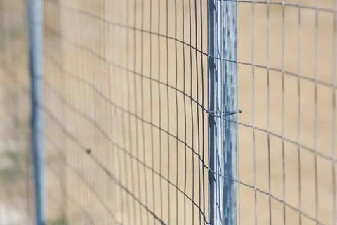 Wire mesh - point of view Stock Photos