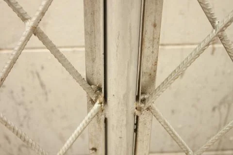 Wire mesh wall. Stock Photos