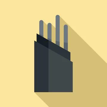 Wire optical fiber icon, flat style Stock Illustration