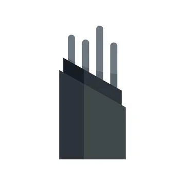 Wire optical fiber icon flat isolated vector Stock Illustration
