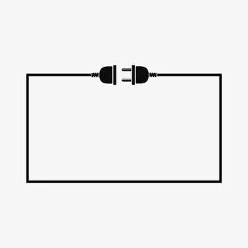 Wire plug and socket - vector illustration. 스톡 일러스트