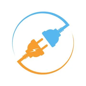 Wire, plug and socket. Vector illustration. 스톡 일러스트