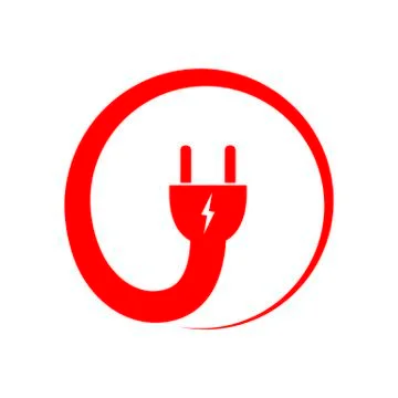 Wire plug icon. Vector illustration. Stock Illustration