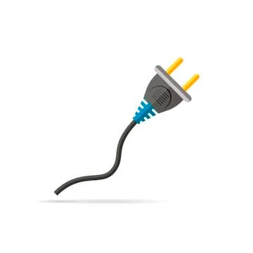 Wire plug icon. Vector illustration Stock Illustration