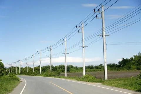 Wire pole Stock Photos